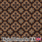 Psychedelic Floral Pattern in Pink and Green Seamless Design Digital Print Fabric by the Metre UK Sewing Quilting Textile