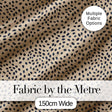Neutral Beige Black Seed Scatter Organic Seamless Pattern Digital Print Fabric by the Metre UK Sewing Quilting Textile