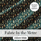 Vintage Children Floral Meadow Seamless Pattern Classic Storybook Style Digital Print Fabric by the Metre UK Sewing Quilting Textile