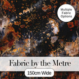Dark Grunge Rust Texture with Splatter Seamless Pattern Industrial Art Digital Print Fabric by the Metre UK Sewing Quilting Textile