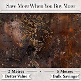 Urban Grunge Rust Texture Seamless Pattern Distressed Industrial Design Digital Print Fabric by the Metre UK Sewing Quilting Textile