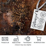 Urban Grunge Rust Texture Seamless Pattern Distressed Industrial Design Digital Print Fabric by the Metre UK Sewing Quilting Textile