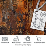 Vintage Rusted Surface Texture Seamless Pattern Weathered Metal Style Digital Print Fabric by the Metre UK Sewing Quilting Textile