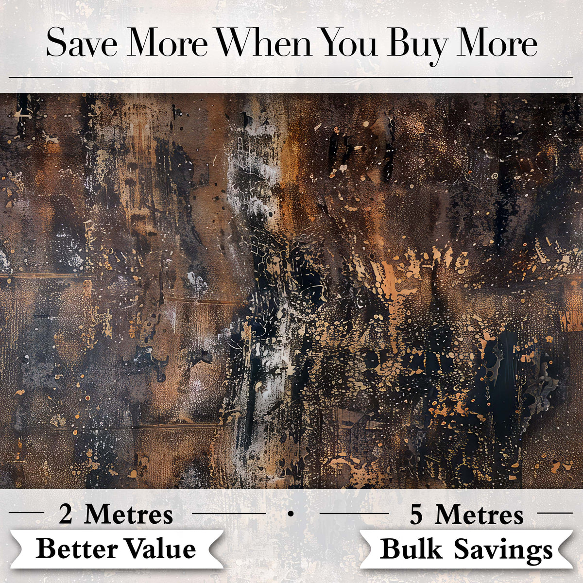 Vintage Metal Rust Patina Texture Dark Industrial Grunge Seamless Pattern Digital Print Fabric by the Metre UK Sewing Quilting Textile