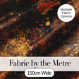 Dark Oxidised Metal Texture Gold Rust Grunge Seamless Pattern Digital Print Fabric by the Metre UK Sewing Quilting Textile
