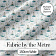 Cute Baby Seal Pups with Seaweed Soft Pastel Background Seamless Pattern Digital Print Fabric by the Metre UK Sewing Quilting Textile
