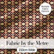 Bold Geometric Navajo Diamond Pattern in Red Navy and Cream Digital Print Fabric by the Metre UK Sewing Quilting Textile