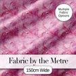 Abstract Pink Feather Swirl Pattern with Soft Flowing Texture Seamless Design Digital Print Fabric by the Metre UK Sewing Quilting Textile