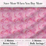 Abstract Pink Feather Swirl Pattern with Soft Flowing Texture Seamless Design Digital Print Fabric by the Metre UK Sewing Quilting Textile