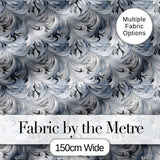 Abstract Grey Marble Swirl Pattern with Fluid Flowing Texture Seamless Design Digital Print Fabric by the Metre UK Sewing Quilting Textile