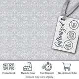 Subtle White Embossed Floral Tile  with Soft Textured Finish  Design Digital Print Fabric by the Metre UK Sewing Quilting Textile