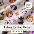Cute Halloween Donuts Cupcakes Bats and Candy Soft Pink Background   Digital Print Fabric by the Metre UK Sewing Quilting Textile