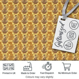 Serene Buddha Sitting with Floral Background Seamless Pattern Digital Print Fabric by the Metre UK Sewing Quilting Textile