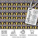 Ornate Buddha Faces with Detailed Pattern Seamless Design Digital Print Fabric by the Metre UK Sewing Quilting Textile