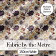 Vintage Floral Chrysanthemum Flowers on Cream Background Seamless Pattern Digital Print Fabric by the Metre UK Sewing Quilting Textile