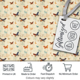 Vintage Style Butterflies with Soft Pastel Texture Seamless Pattern Digital Print Fabric by the Metre UK Sewing Quilting Textile