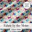 Bright Watercolor Butterflies with Color Splash Effect Seamless Pattern Digital Print Fabric by the Metre UK Sewing Quilting Textile
