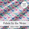Pastel Gradient Butterflies in Soft Pink and Blue Seamless Pattern Digital Print Fabric by the Metre UK Sewing Quilting Textile