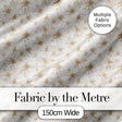 Elegant Cream Floral Botanical Seamless Pattern Digital Print Fabric by the Metre UK Sewing Quilting Textile