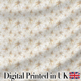 Elegant Cream Floral Botanical Seamless Pattern Digital Print Fabric by the Metre UK Sewing Quilting Textile