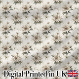 Vintage Neutral Flower Botanical Seamless Pattern Digital Print Fabric by the Metre UK Sewing Quilting Textile