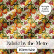 Warm Vintage Pear and Berry Botanical Seamless Pattern Digital Print Fabric by the Metre UK Sewing Quilting Textile