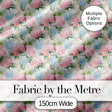 Delicate Pastel Pink and Blue Hydrangea Floral Seamless Pattern Digital Print Fabric by the Metre UK Sewing Quilting Textile