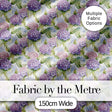 Soft Pastel Purple Pink Hydrangea Floral Seamless Pattern Digital Print Fabric by the Metre UK Sewing Quilting Textile