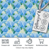 Vibrant Blue Hydrangea Cluster Seamless Pattern Digital Print Fabric by the Metre UK Sewing Quilting Textile