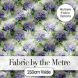 Soft Purple Hydrangea Watercolor Floral Seamless Pattern Digital Print Fabric by the Metre UK Sewing Quilting Textile