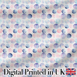 Pastel Watercolor Polka Dot Circles Seamless Pattern Digital Print Fabric by the Metre UK Sewing Quilting Textile