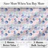 Pastel Watercolor Polka Dot Circles Seamless Pattern Digital Print Fabric by the Metre UK Sewing Quilting Textile