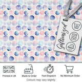 Pastel Watercolor Polka Dot Circles Seamless Pattern Digital Print Fabric by the Metre UK Sewing Quilting Textile