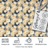 Neutral Beige Celestial Moon and Stars Seamless Pattern Digital Print Fabric by the Metre UK Sewing Quilting Textile