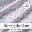 Soft Pastel Galaxy Circles and Stars Seamless Pattern Digital Print Fabric by the Metre UK Sewing Quilting Textile