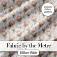 Pastel Protea Flowers with Minimal Leaves Seamless Pattern Digital Print Fabric by the Metre UK Sewing Quilting Textile