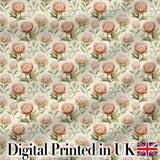 Vintage Protea Floral Garden Illustration Seamless Pattern Digital Print Fabric by the Metre UK Sewing Quilting Textile