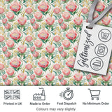 Delicate Protea Floral Bouquet Watercolor Seamless Pattern Digital Print Fabric by the Metre UK Sewing Quilting Textile
