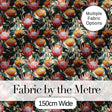Vibrant Tropical Protea Blooms with Dark Foliage Seamless Pattern Digital Print Fabric by the Metre UK Sewing Quilting Textile