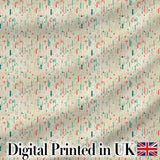 Delicate Hanging Ornaments Floral Accent Seamless Pattern Digital Print Fabric by the Metre UK Sewing Quilting Textile