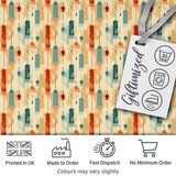 Abstract Hanging Tassels and Brushstroke Background Seamless Pattern Digital Print Fabric by the Metre UK Sewing Quilting Textile