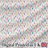Pastel Watercolor Hanging Lantern Shapes Seamless Pattern Digital Print Fabric by the Metre UK Sewing Quilting Textile