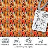 Warm Autumn Raindrop Abstract Watercolor Seamless Pattern Digital Print Fabric by the Metre UK Sewing Quilting Textile