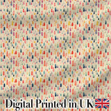 Colorful Watercolor Hanging Tassels Abstract Soft Background Seamless Pattern Digital Print Fabric by the Metre UK Sewing Quilting Textile