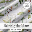 Delicate Magnolia Flowers and Buds Seamless Pattern Digital Print Fabric by the Metre UK Sewing Quilting Textile