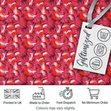 Bold Red Flamingo Birds Tropical Pattern Seamless Design Digital Print Fabric by the Metre UK Sewing Quilting Textile