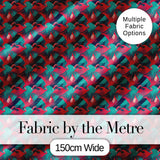 Stylish Flamingo Birds with Geometric Tropical Background Seamless Pattern Digital Print Fabric by the Metre UK Sewing Quilting Textile