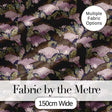 Vintage Bats and Floral Art Nouveau Style Seamless Pattern Digital Print Fabric by the Metre UK Sewing Quilting Textile