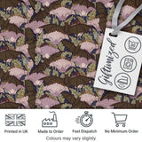 Vintage Bats and Floral Art Nouveau Style Seamless Pattern Digital Print Fabric by the Metre UK Sewing Quilting Textile