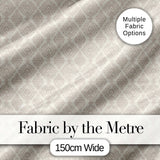 Classic Ornamental Teardrop Damask Beige Seamless Pattern Digital Print Fabric by the Metre UK Sewing Quilting Textile